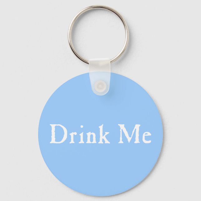 Text trinken schlüsselanhänger (Vorderseite)