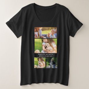 Text und Fotos durch eigene Große Größe T-Shirt