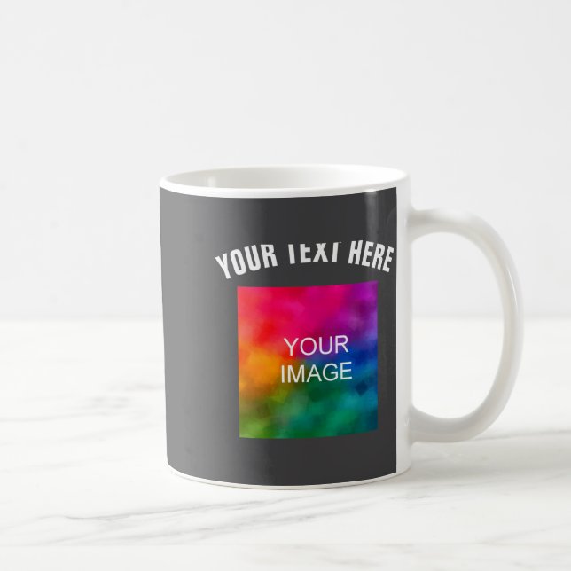 Text Upload Photo Template Boys Kids Modern _1  Kaffeetasse (Rechts)