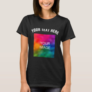 Text Upload Photo Template Boys Kids Modern _1  T-Shirt