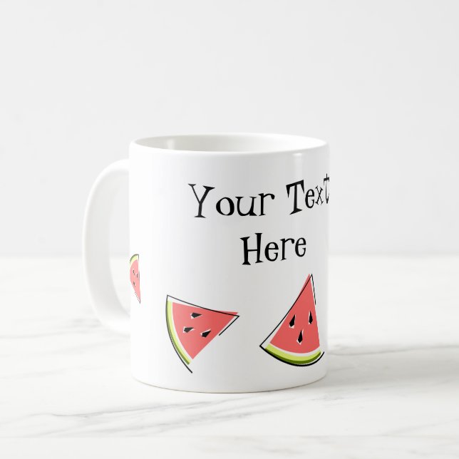 Text von Wassermelonen Kaffeetasse (Vorderseite Links)