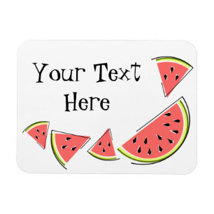 Text von Wassermelonen Magnet