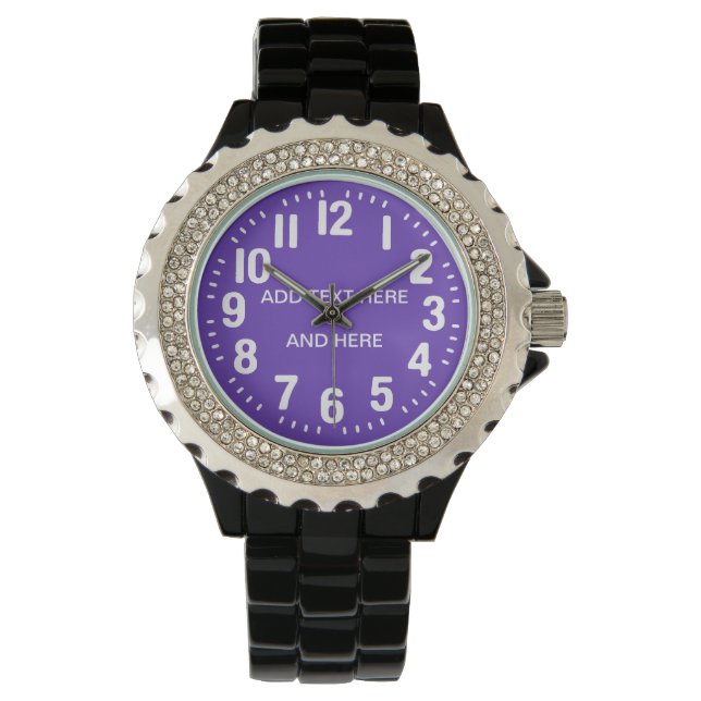 TEXT-WATCH HINZUFÜGEN ARMBANDUHR (Vorderseite)