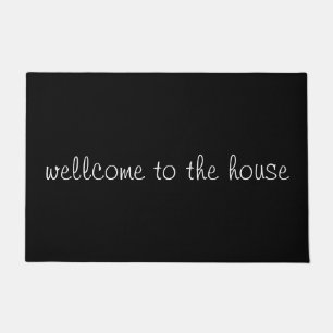 Text Welcome Doormat - Stilvolle Landstraße Rug Fußmatte