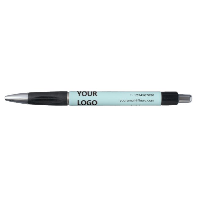Text-Werbe-Pen für benutzerdefinierte Firmenlogo Kugelschreiber (Vorderseite)