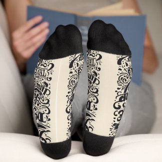 Textdesign / Coole Modesocken Socken