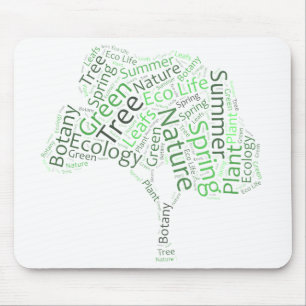 Textdesign – ECO-Baum Mousepad