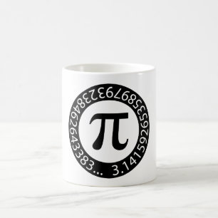 TEXTDESIGN Pi Nummer Mathematisches Symbol Kaffeetasse