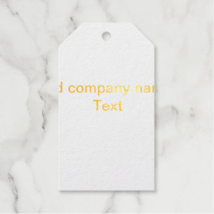 Textdetails des Firmennamens hinzufügen Minimal Geschenkanhänger