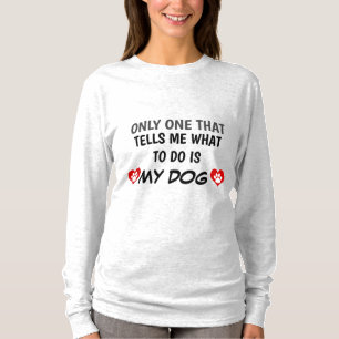 Texte de chien mignon disant T-shirt