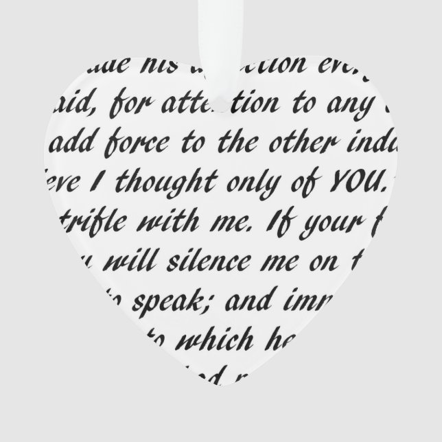 Texte de fierté et de préjudice double face (devant)