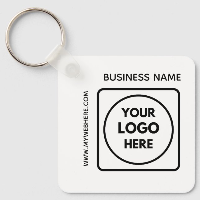 Texte de logo de code QR personnalisé Porte-clés d (Recto)