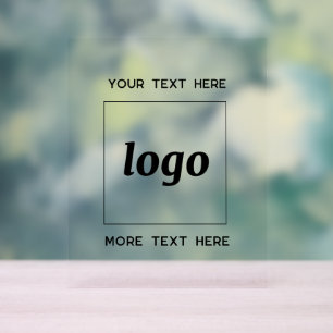 Texte de logo simple promotionnel d'entreprise