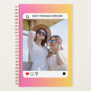 texte de photo personnalisé instagram moderne rose