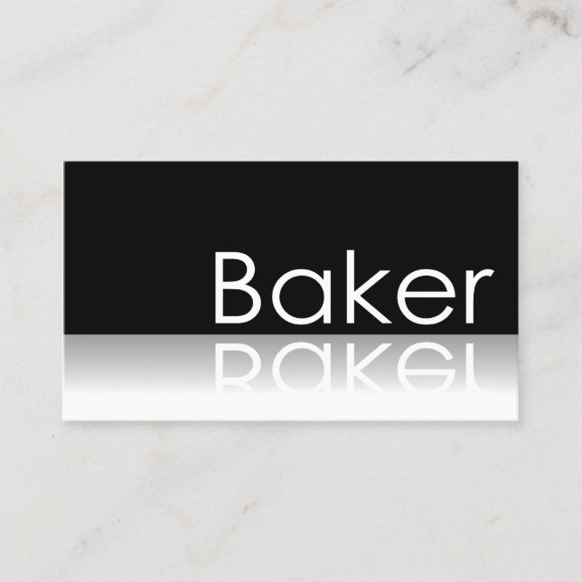 Texte de réflexion - Baker - Carte de visite (Devant)