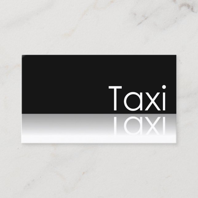 Texte de réflexion - Taxi - Carte de visite (Devant)