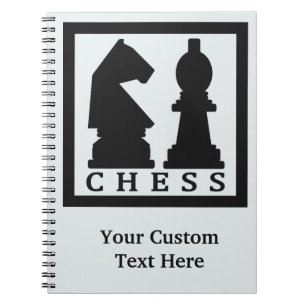 Texte d'ÉCHECS et carnet faits sur commande de