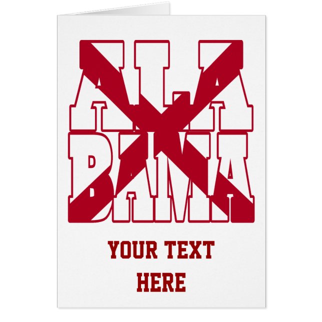 Texte du drapeau de l'état de l'Alabama (Devant)