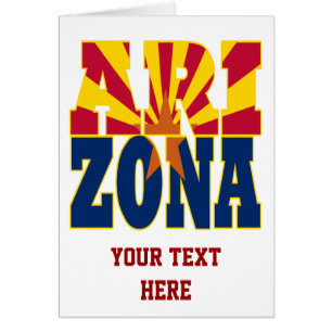 Texte du drapeau de l'état de l'Arizona