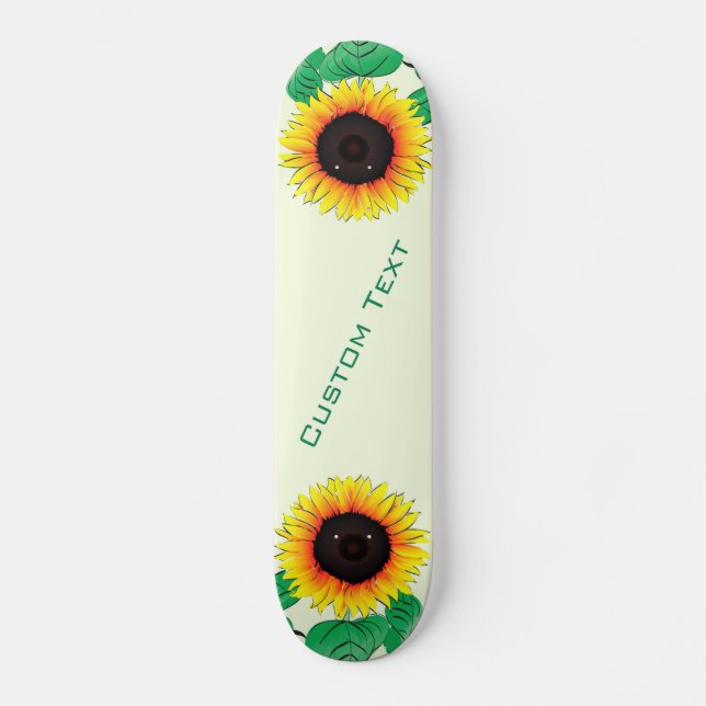 Texte et couleurs personnalisés Skateboard avec to (Recto)