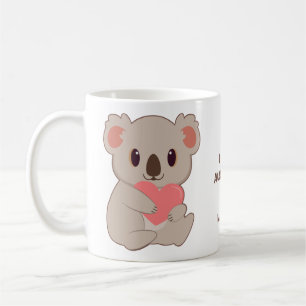 Texte et nom personnalisés Love Koala tasses