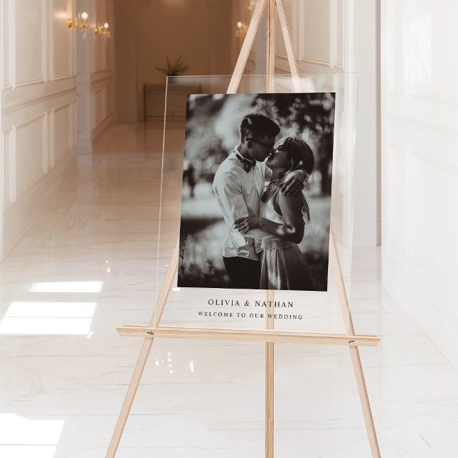 Texte et photo simple et élégant | Bienvenue Maria (Créateur téléchargé)