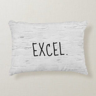 Texte EXCEL Sur Le Coussin Accent Arbre À Bouleau
