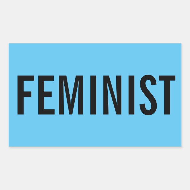 Texte féministe en noir gras sur les autocollants  (Devant)
