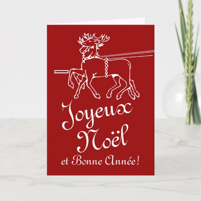 Texte français de Noël des cartes de voeux de (Devant)