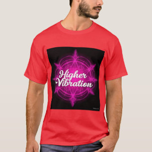 Texte "Haute Vibration" Design de T-shirt élégant