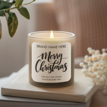 Texte Joyeux Noël | Étiquettes de bougies modernes