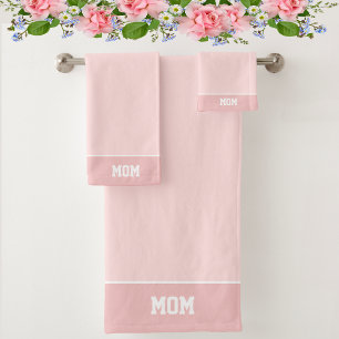 Texte Maman sur des nuances rose clair