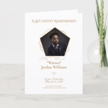 Texte Marron-Miel Fond Blanc Programme Bifolio