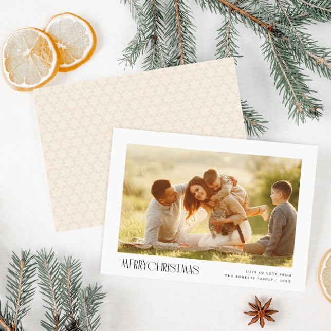 texte minimal joyeux Noël photo carte de voeux (Créateur téléchargé)