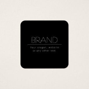 Texte modifiable minimaliste moderne   Noir & Blan