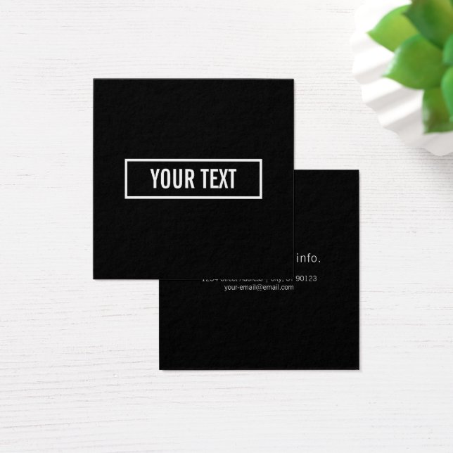 Texte modifiable moderne dans le cadre style logo  (Bureau)