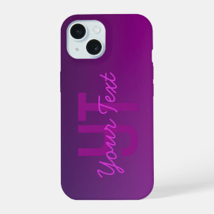 Texte Monogrammé Moderne Éditable & Ombre Violet