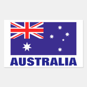 Texte personalizable australien des autocollants  