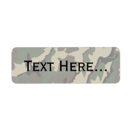 Texte personnalisable, Étiquettes Camo
