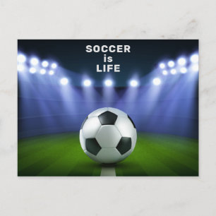 Texte personnalisé Carte postale du stade de footb