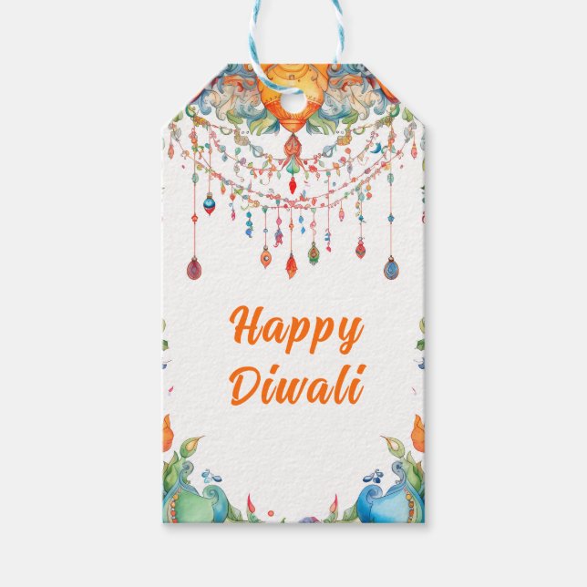 Texte personnalisé, étiquette Diwali Harmony (Devant)