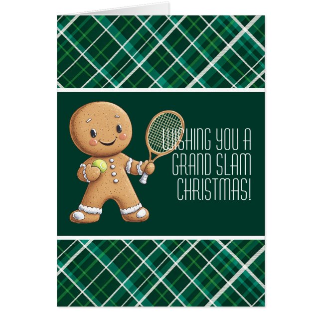 🎾 🎄 Texte personnalisé, Gingerbread Grand Chelem (Devant)