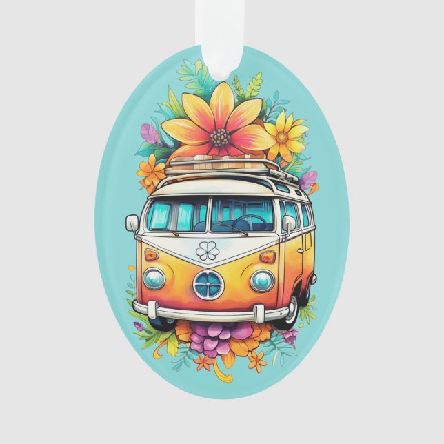 Texte personnalisé Hippie Van (devant)