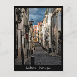 Texte personnalisé Lisbonne Street, Portugal Carte