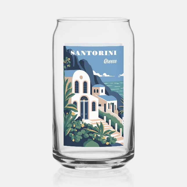 Texte personnalisé Santorin Grèce (Recto)