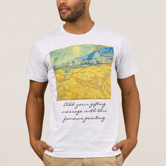 Texte personnalisé T-shirt Bella+Canvas à manches  (Devant)