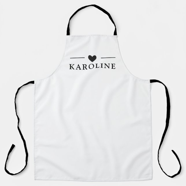 Texte personnalisé, tablier de cuisine (Recto)