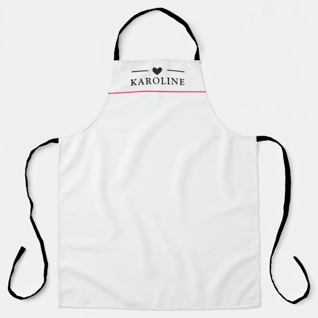 Texte personnalisé, tablier de cuisine (Recto)