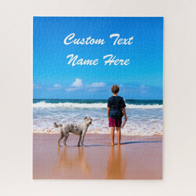 Texte Photo Personnalisé Jigsaw Puzzle Votre Cadea (Vertical)