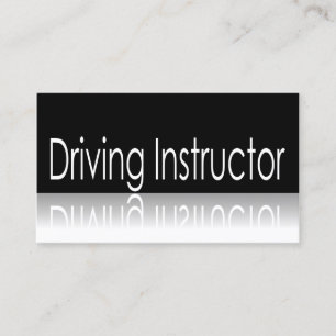 Texte réfléchi - carte de visite d'instructeur